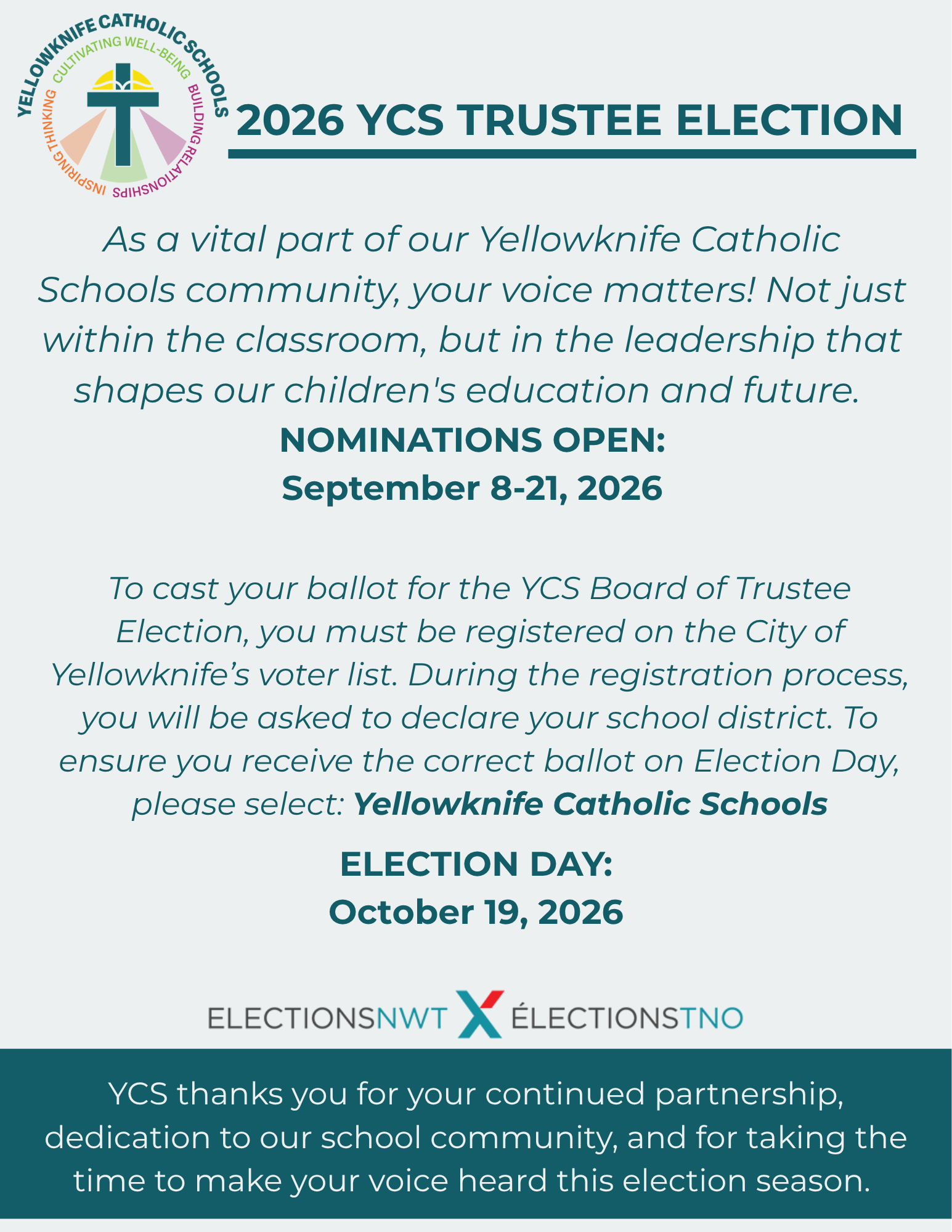 2026 YCS TRUSTEE ELECTION